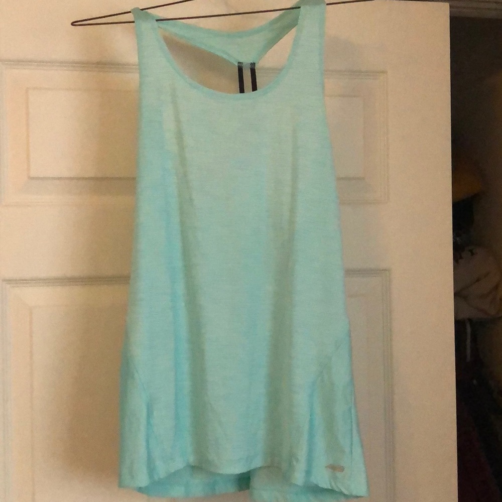 Light teal racerback activewear tank
